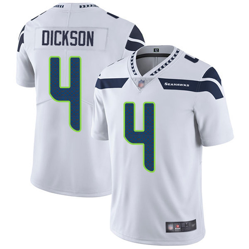 Seattle Seahawks Limited White Men Michael Dickson Road Jersey NFL Football #4 Vapor Untouchable